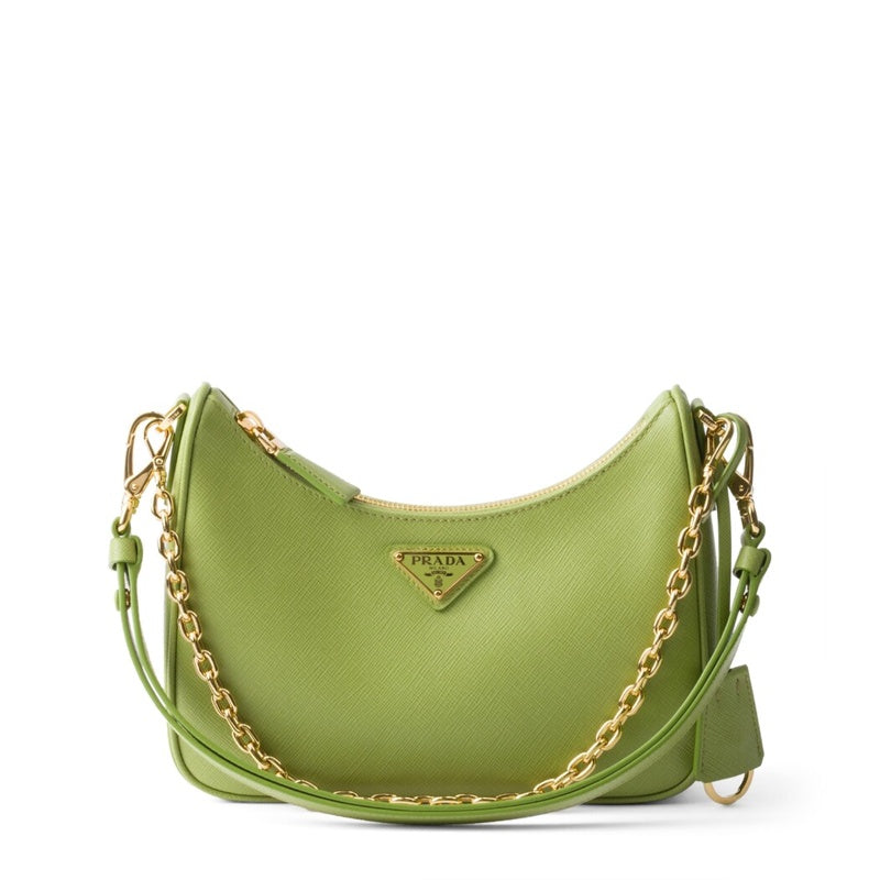 Bolsa Shoulder Mini Saffiano Re-Edition - Mercado de Luxo - O Maior E-Commerce de Bens, Produtos e Serviços de Luxo do Brasil.