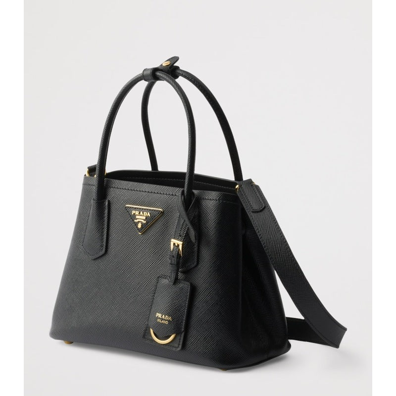 Bolsa Handle Small Saffiano Double