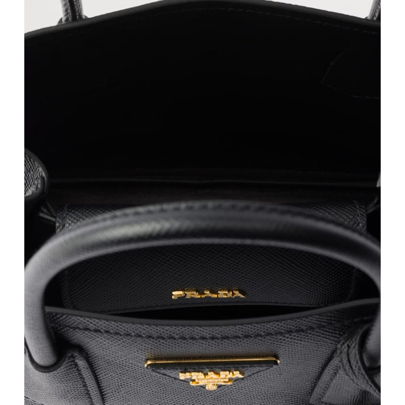 Bolsa Handle Small Saffiano Double