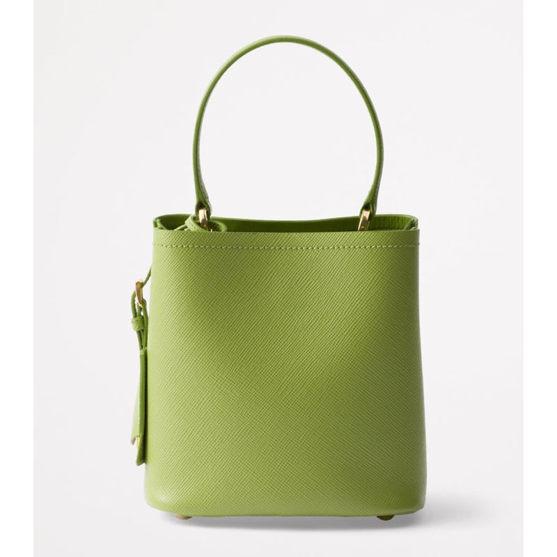 Bolsa Handle Small Saffiano Panier