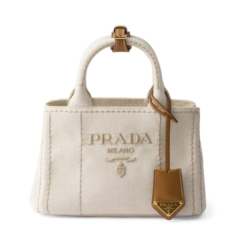 Bolsa Handle Mini Cotton-Linen - Mercado de Luxo - O Maior E-Commerce de Bens, Produtos e Serviços de Luxo do Brasil.