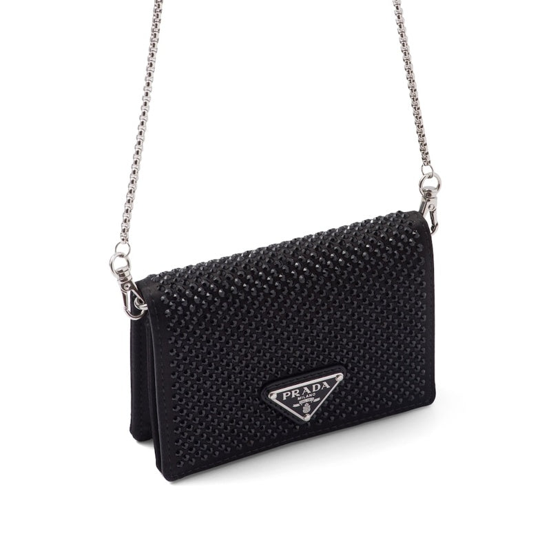 Bolsa Wallet Crystal-Embellished Chain