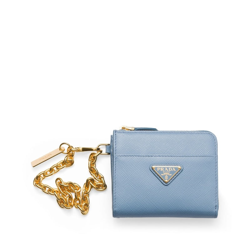 Bolsa Wallet Small Saffiano Chain - Mercado de Luxo - O Maior E-Commerce de Bens, Produtos e Serviços de Luxo do Brasil.