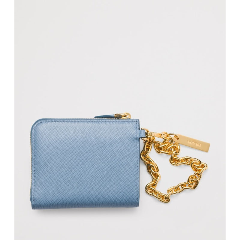 Bolsa Wallet Small Saffiano Chain