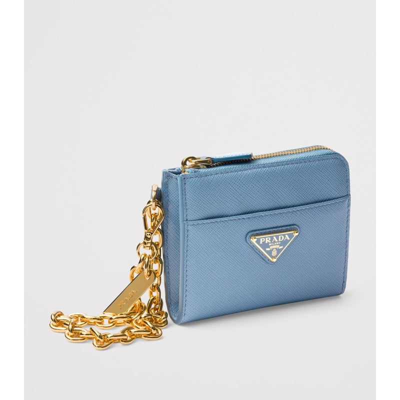 Bolsa Wallet Small Saffiano Chain