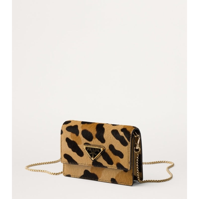 Bolsa Wallet Calf Hair Leopard Print
