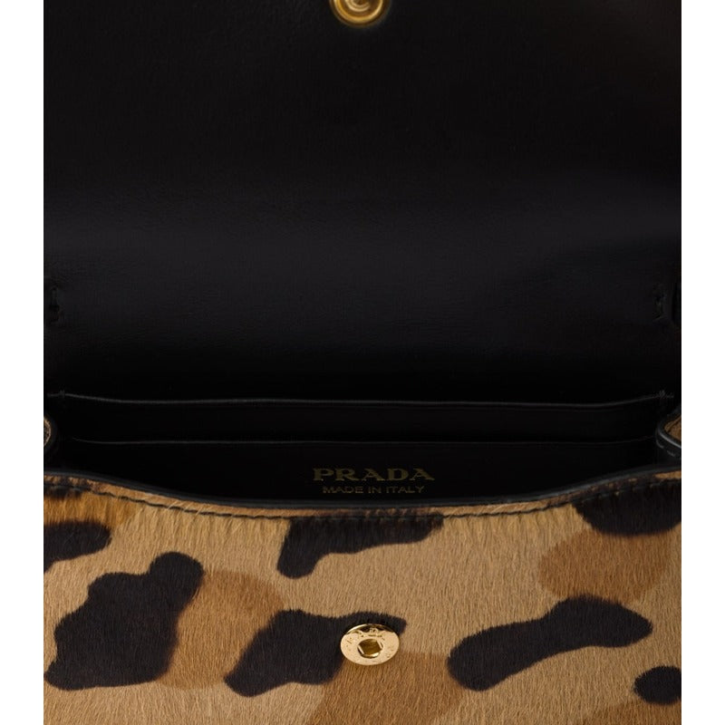 Bolsa Wallet Calf Hair Leopard Print