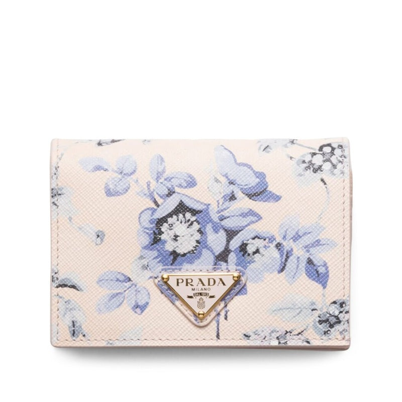 Bolsa Wallet Small Floral Print Saffiano - Mercado de Luxo - O Maior E-Commerce de Bens, Produtos e Serviços de Luxo do Brasil.