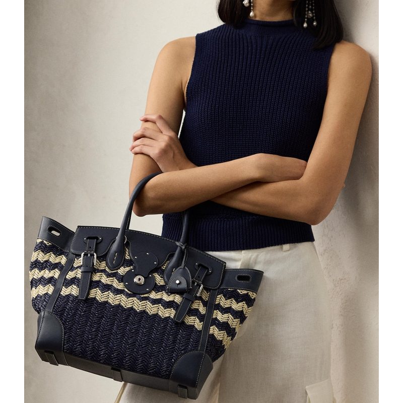 Bolsa Handle Straw Soft Ricky 33