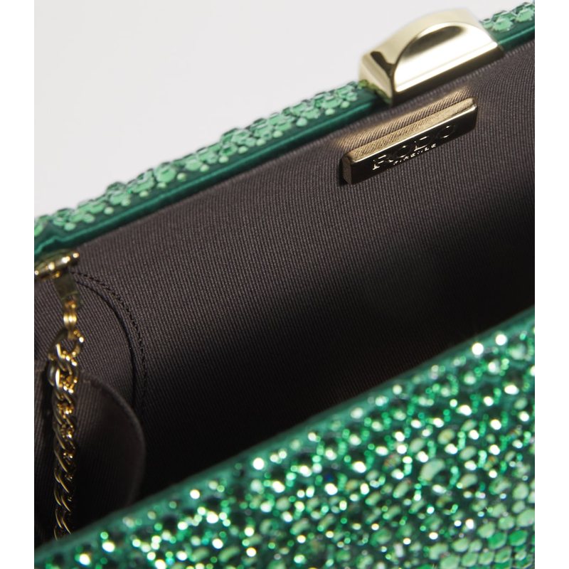 Bolsa Clutch Silk Crystal