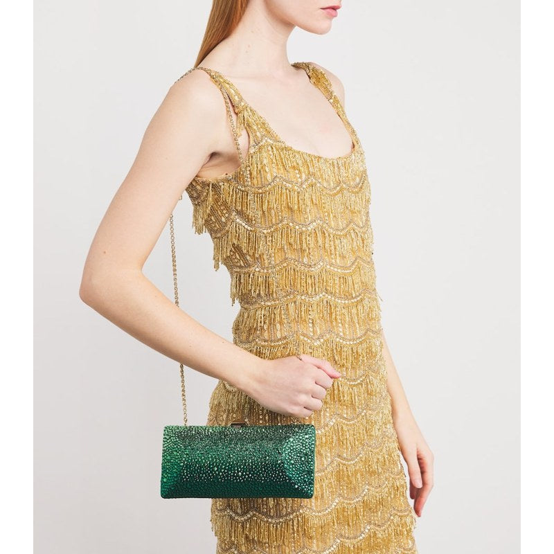 Bolsa Clutch Silk Crystal