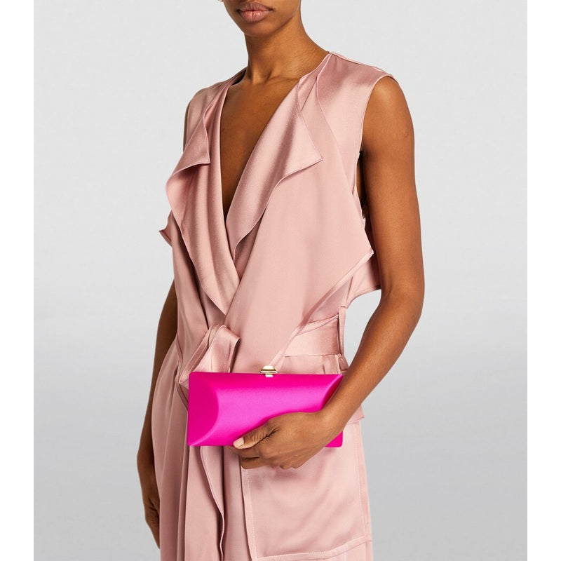 Bolsa Clutch Silk Satin