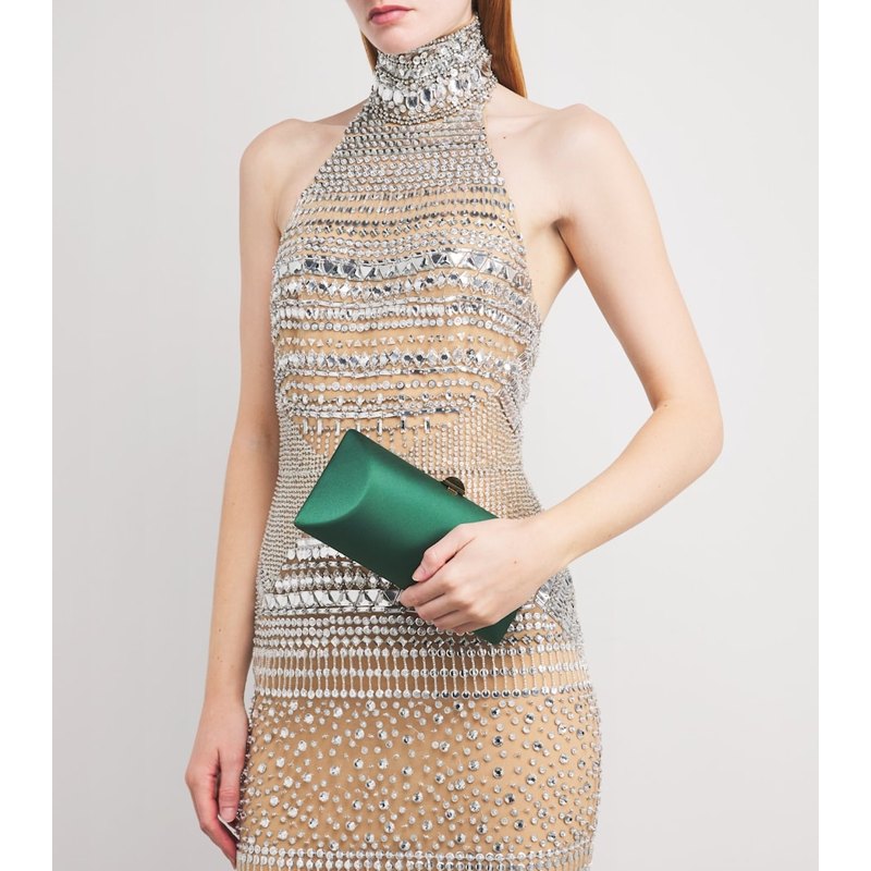 Bolsa Clutch Silk Satin