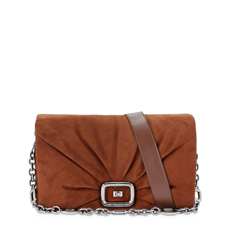 Bolsa Shoulder Suede Viv’ Choc - Mercado de Luxo - O Maior E-Commerce de Bens, Produtos e Serviços de Luxo do Brasil.