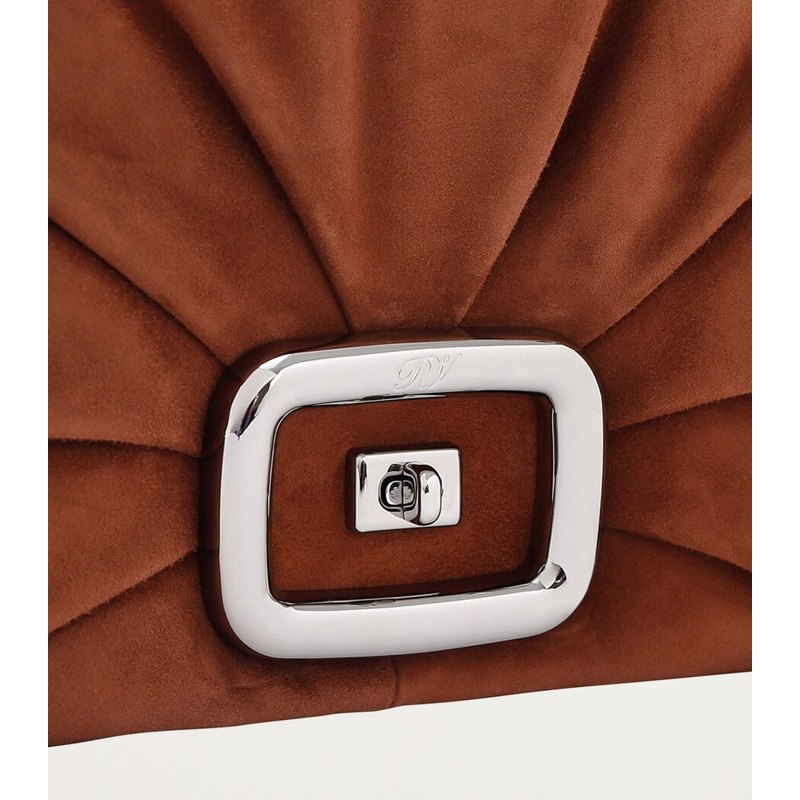 Bolsa Shoulder Suede Viv’ Choc