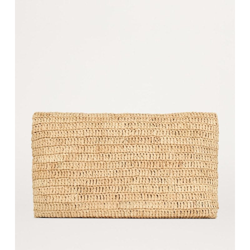 Bolsa Clutch Raffia Cassandre Envelope