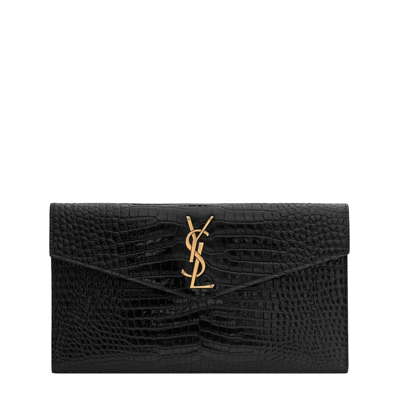 Bolsa Clutch Croc-Embossed Uptown Envelope - Mercado de Luxo - O Maior E-Commerce de Bens, Produtos e Serviços de Luxo do Brasil.