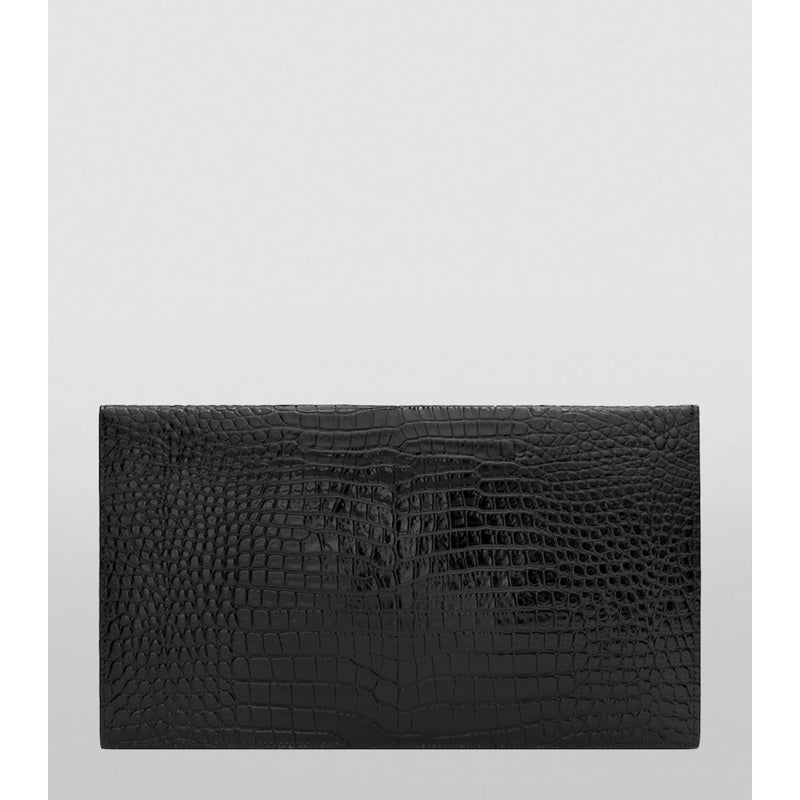Bolsa Clutch Croc-Embossed Uptown Envelope