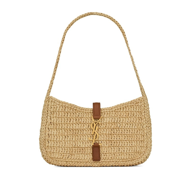 Bolsa Shoulder Le 5 à 7 Raffia - Mercado de Luxo - O Maior E-Commerce de Bens, Produtos e Serviços de Luxo do Brasil.