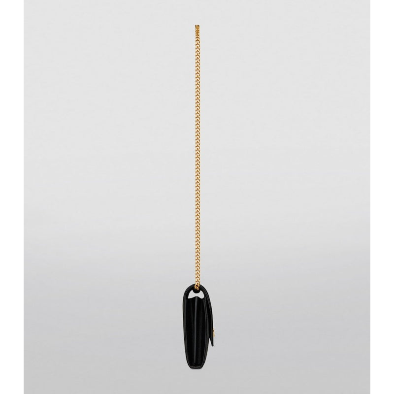 Bolsa Wallet Monogram Saint Laurent Mix Matelassé Chain