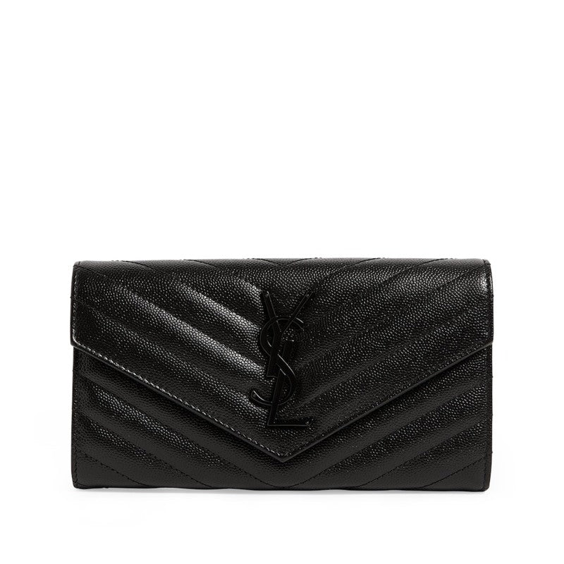 Bolsa Wallet Monogram Saint Laurent Matelassé Large Flap - Mercado de Luxo - O Maior E-Commerce de Bens, Produtos e Serviços de Luxo do Brasil.