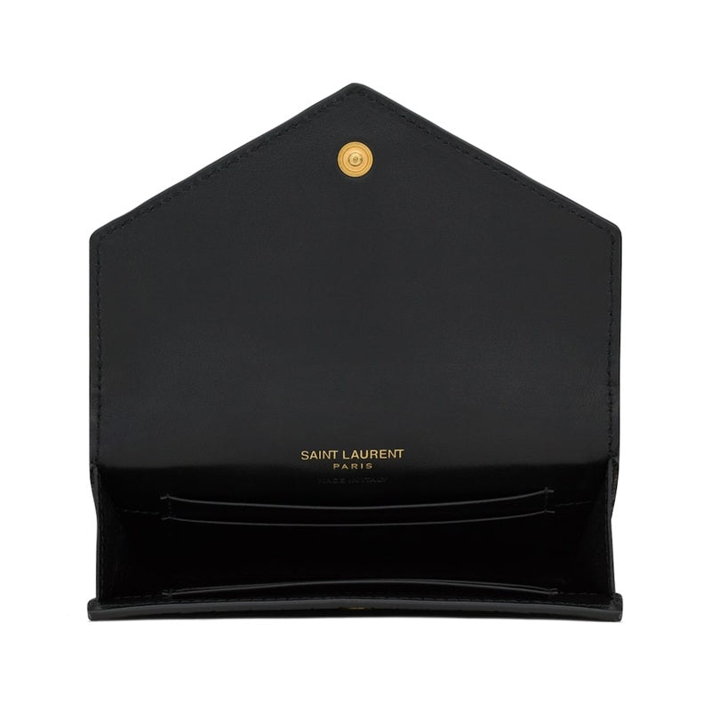 Bolsa Wallet Small Cassandre Croc-Embossed