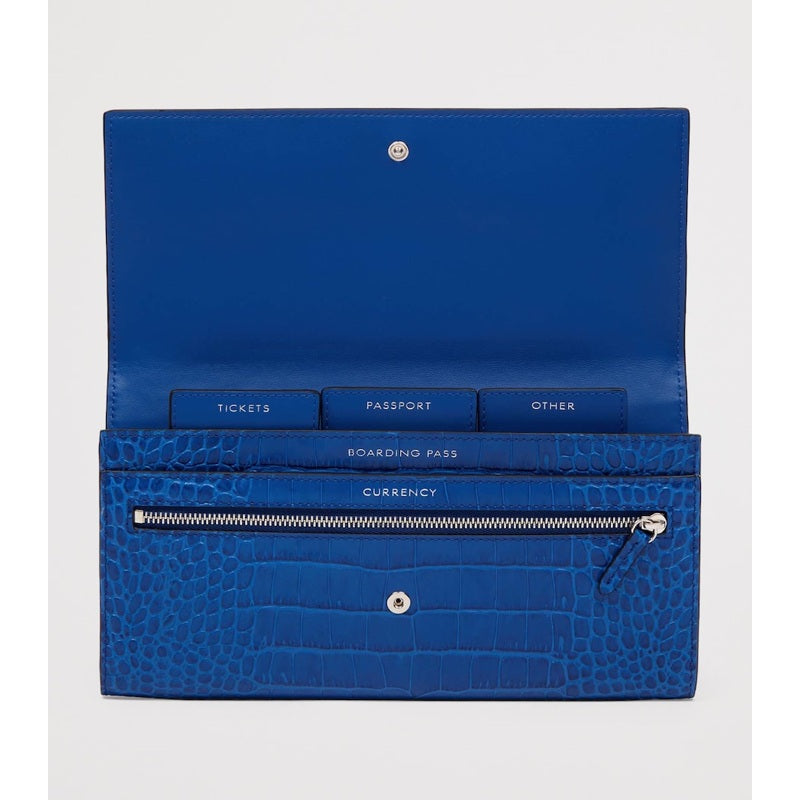 Bolsa Wallet Croc-Embossed Marshall Travel