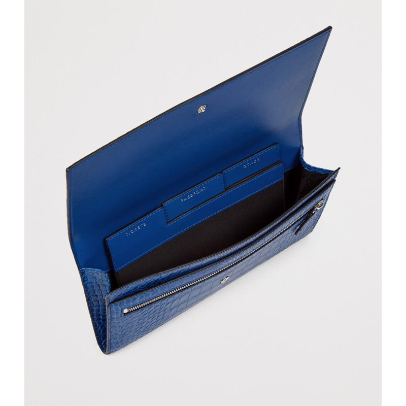 Bolsa Wallet Croc-Embossed Marshall Travel