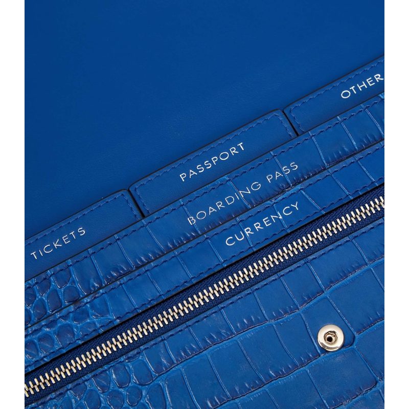 Bolsa Wallet Croc-Embossed Marshall Travel