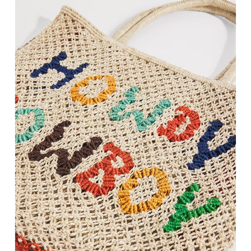 Bolsa Tote Small Jute Howdy Cowboy