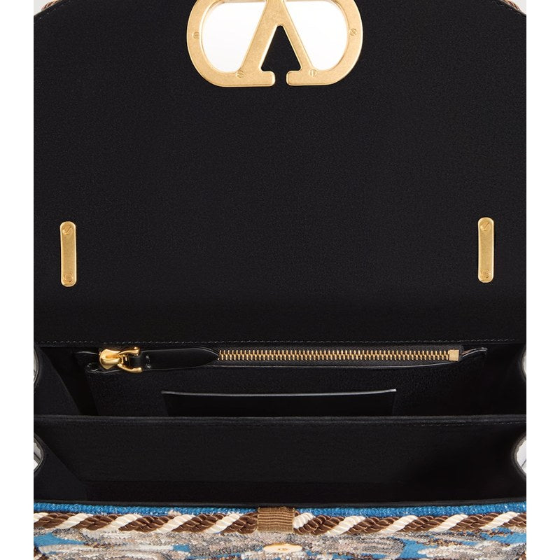 Bolsa Shoulder Silk Embellished Vain