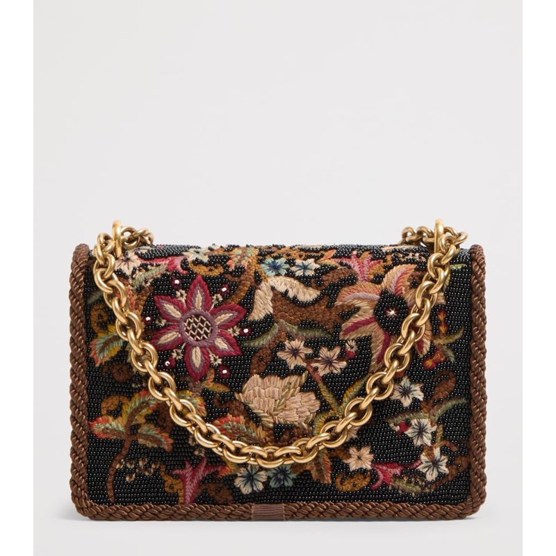 Bolsa Shoulder Small Silk Embroidered Vain