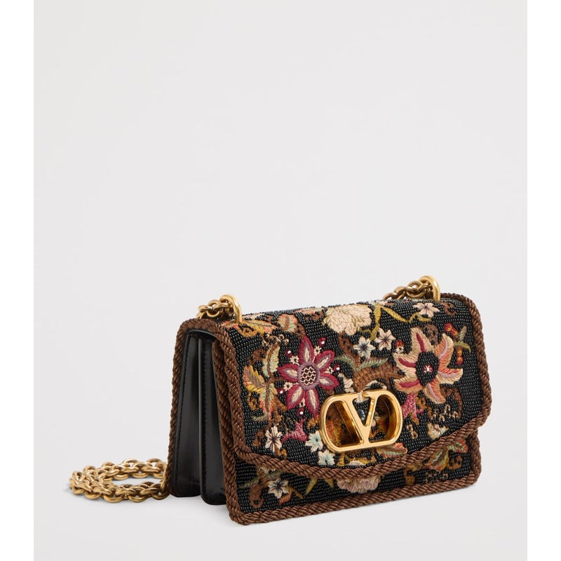 Bolsa Shoulder Small Silk Embroidered Vain