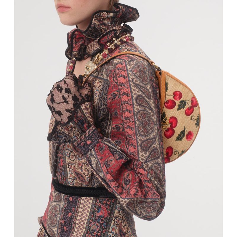 Bolsa Shoulder Mini Calf VLogo Signature