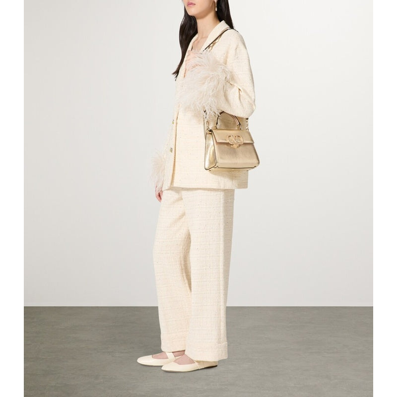 Bolsa Handle Small Snake Skin Embellished VSLING