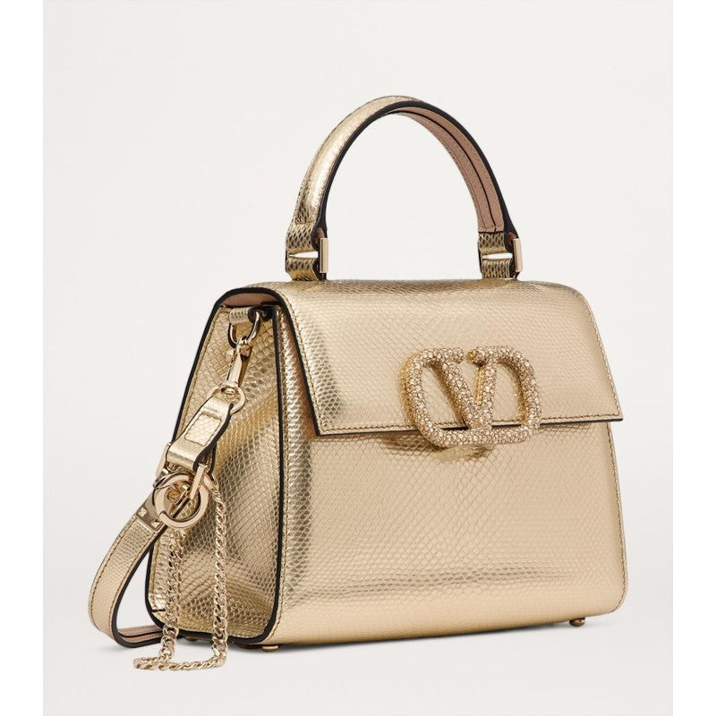 Bolsa Handle Small Snake Skin Embellished VSLING