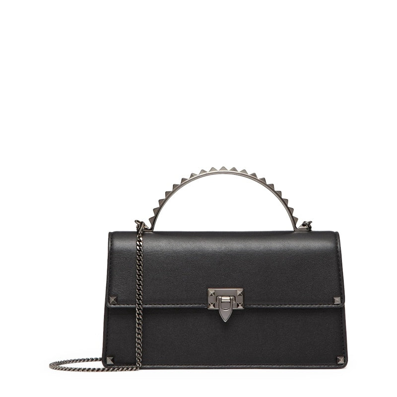 Bolsa Handle Mini Rockstud - Mercado de Luxo - O Maior E-Commerce de Bens, Produtos e Serviços de Luxo do Brasil.