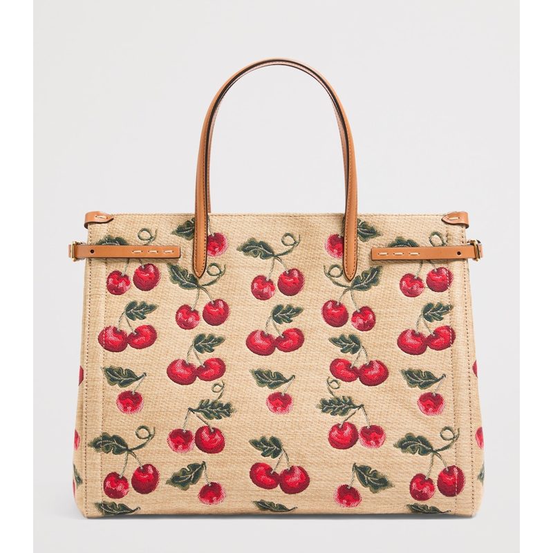 Bolsa Tote Medium Canvas Antibes Cherry