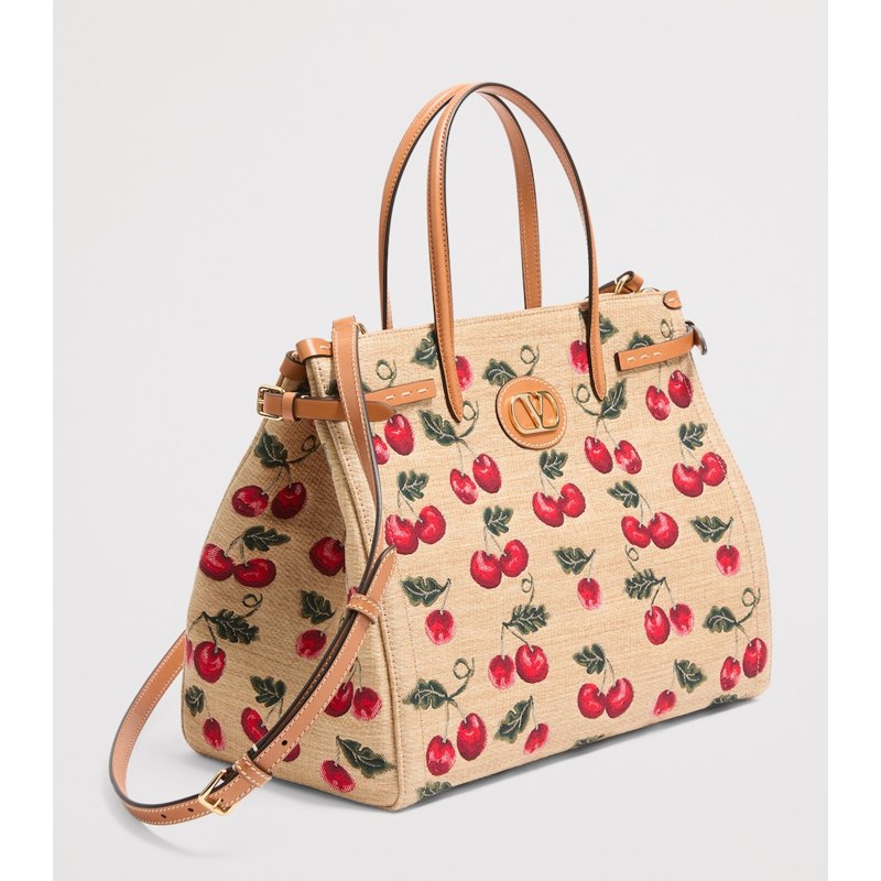 Bolsa Tote Medium Canvas Antibes Cherry