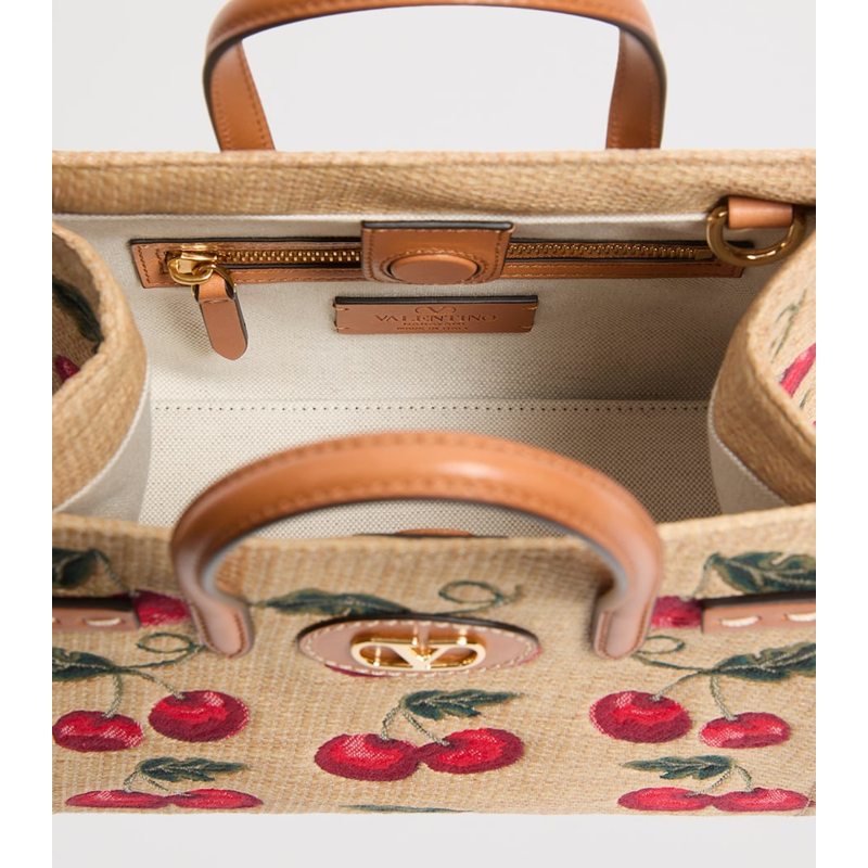 Bolsa Tote Small Canvas Antibes Cherry