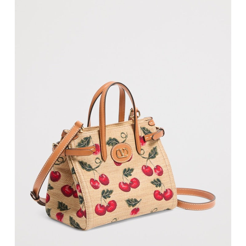 Bolsa Tote Small Canvas Antibes Cherry