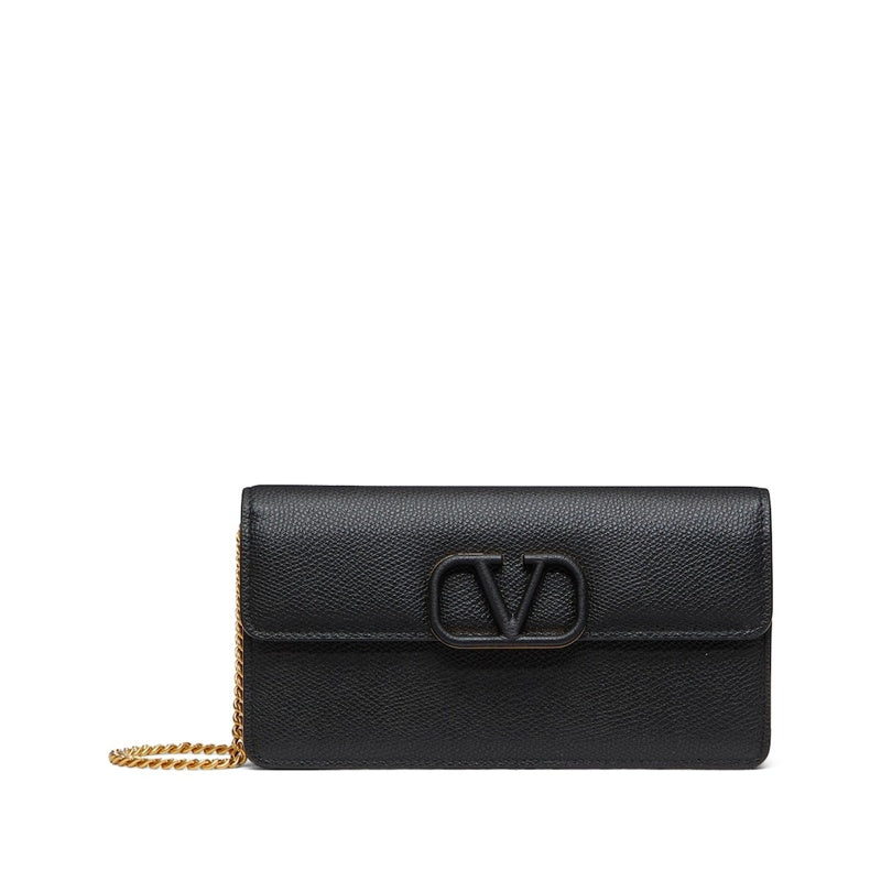 Bolsa Wallet VLogo Signature Chain - Mercado de Luxo - O Maior E-Commerce de Bens, Produtos e Serviços de Luxo do Brasil.
