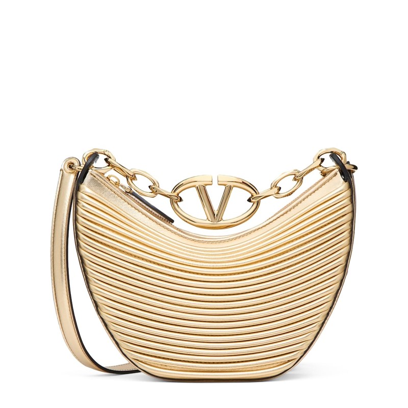 Bolsa Crossbody Metallic VLogo Moon Mini - Mercado de Luxo - O Maior E-Commerce de Bens, Produtos e Serviços de Luxo do Brasil.