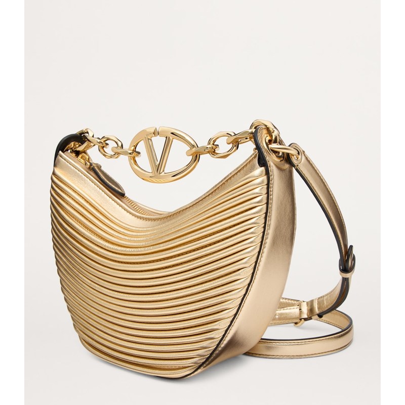 Bolsa Crossbody Metallic VLogo Moon Mini