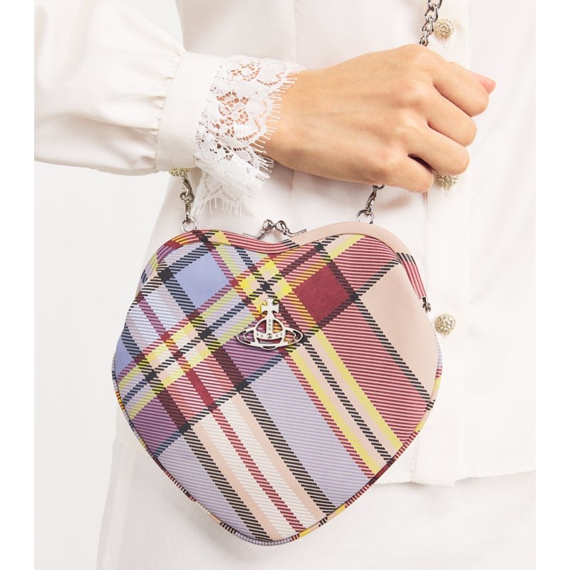 Bolsa Clutch Tartan Belle Heart