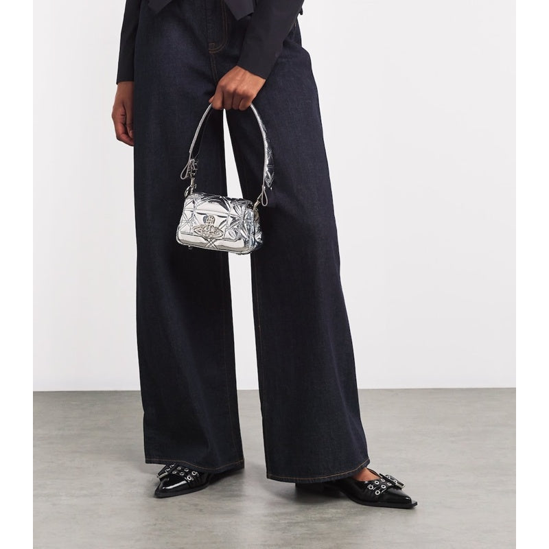 Bolsa Shoulder Small Metallic Hazel