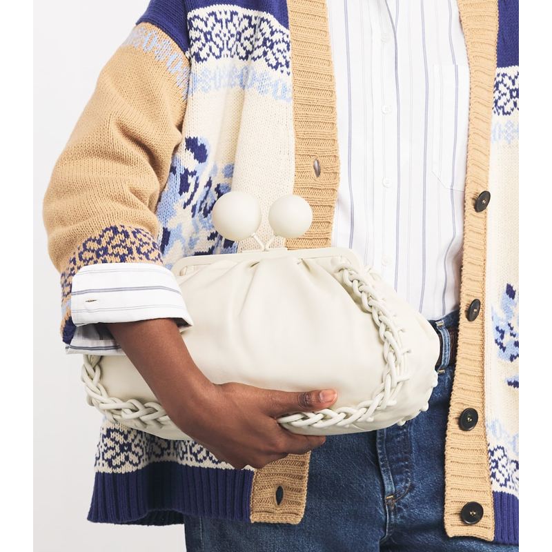 Bolsa Clutch Medium Nappa Pasticcino