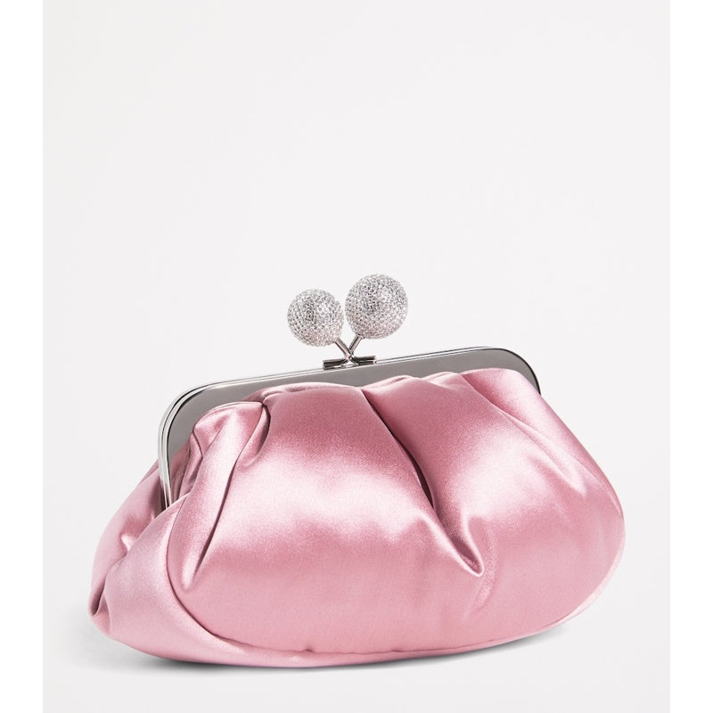 Bolsa Clutch Small Satin Rhinestone Pasticcino