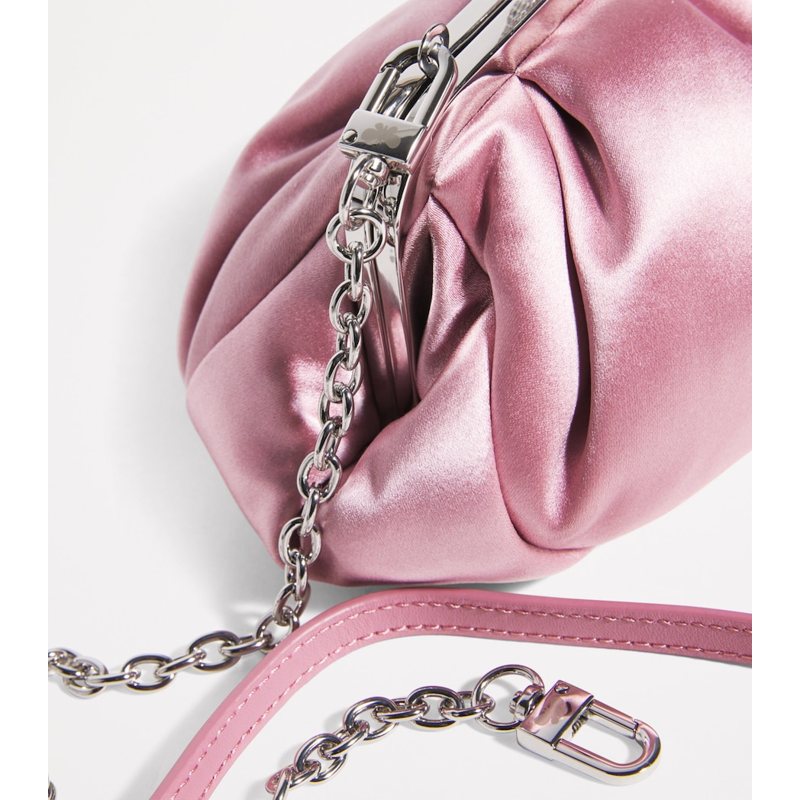 Bolsa Clutch Small Satin Rhinestone Pasticcino