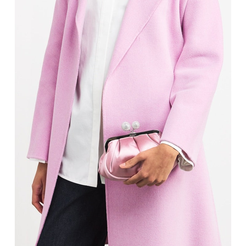 Bolsa Clutch Small Satin Rhinestone Pasticcino